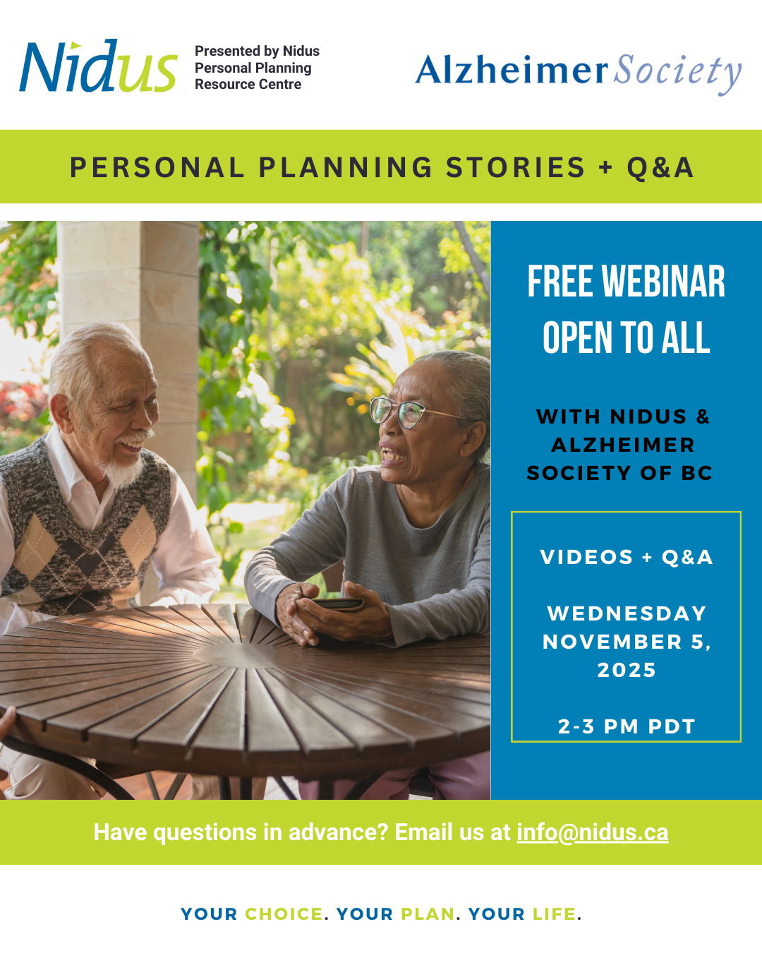 Alzheimer bc weinar - November webinar